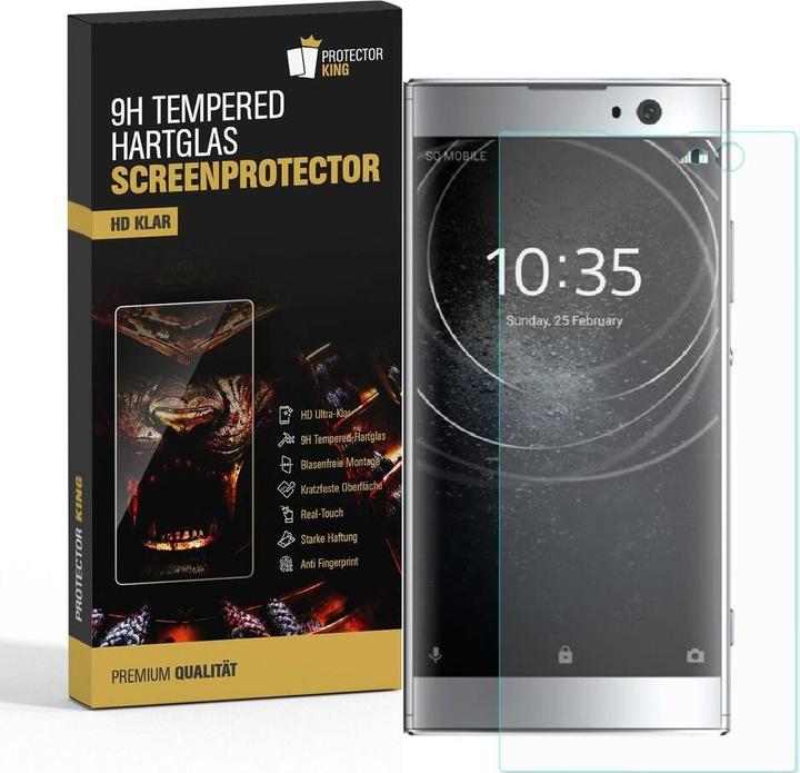 Produktbild Protectorking 1x echtes Tempered 9H Panzerhartglas 3D KLAR (1 Stück, Sony Xperia XA2)