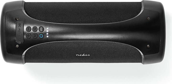 Immagine prodotto Nedis Bluetooth® Party Boombox 6 ore 2.0 50 W Riproduzione multimediale: AUX/USB IPX5 Maniglia di (6 h, Batteria ricaricabile)
