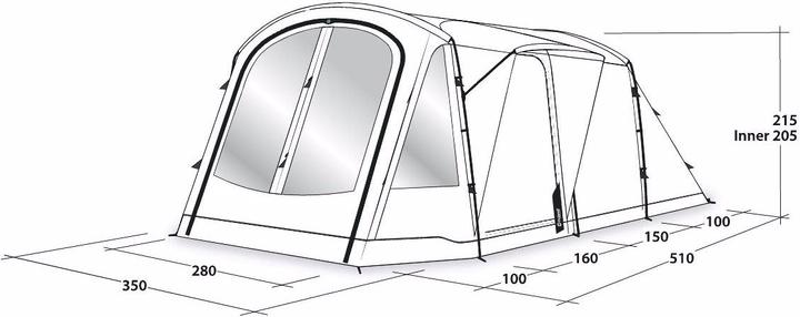 Produktbild Outwell Nevada (Tunnelzelt, 23.70 kg, 5 Personen)