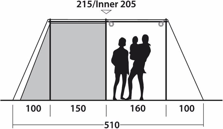 Produktbild Outwell Nevada (Tunnelzelt, 23.70 kg, 5 Personen)