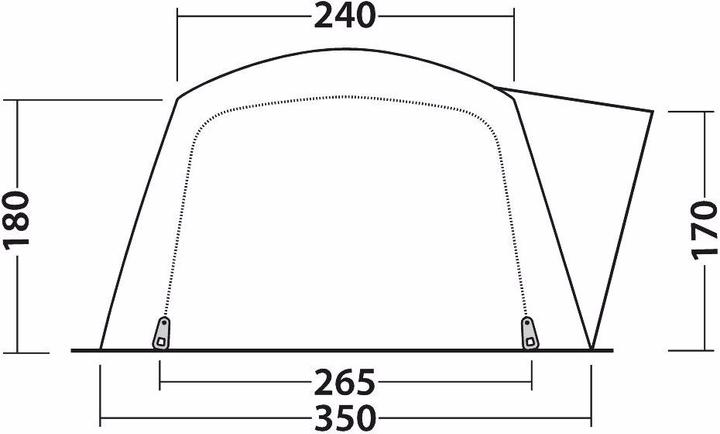 Produktbild Outwell Nevada (Tunnelzelt, 23.70 kg, 5 Personen)