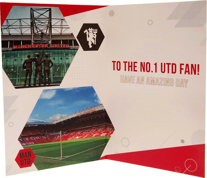 Actual product image Manchester United FC Birthday Card With Stickers (1 pcs.)