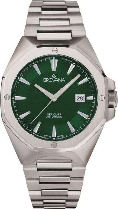 Grovana Sea Cliff-Kollektion – Automatikuhr, hergestellt in der Schweiz (Swiss Made)