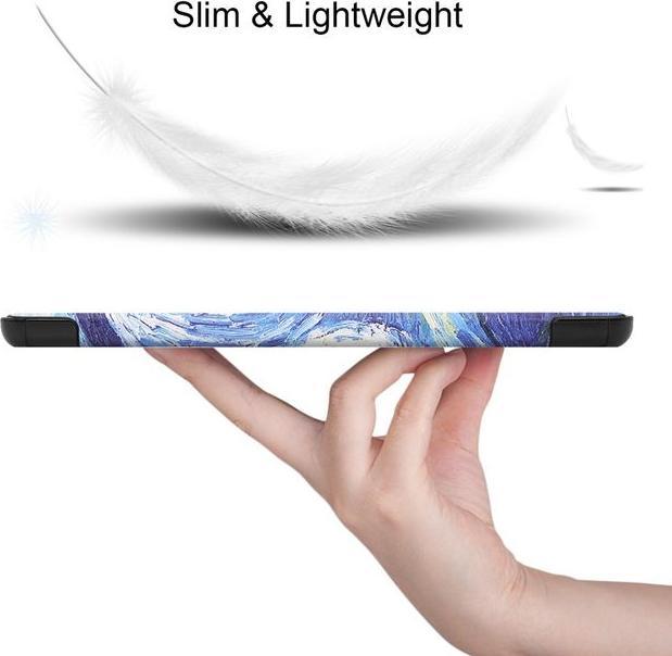 Actual product image MU Style Triple folding cover with pattern (Galaxy Tab S7+)