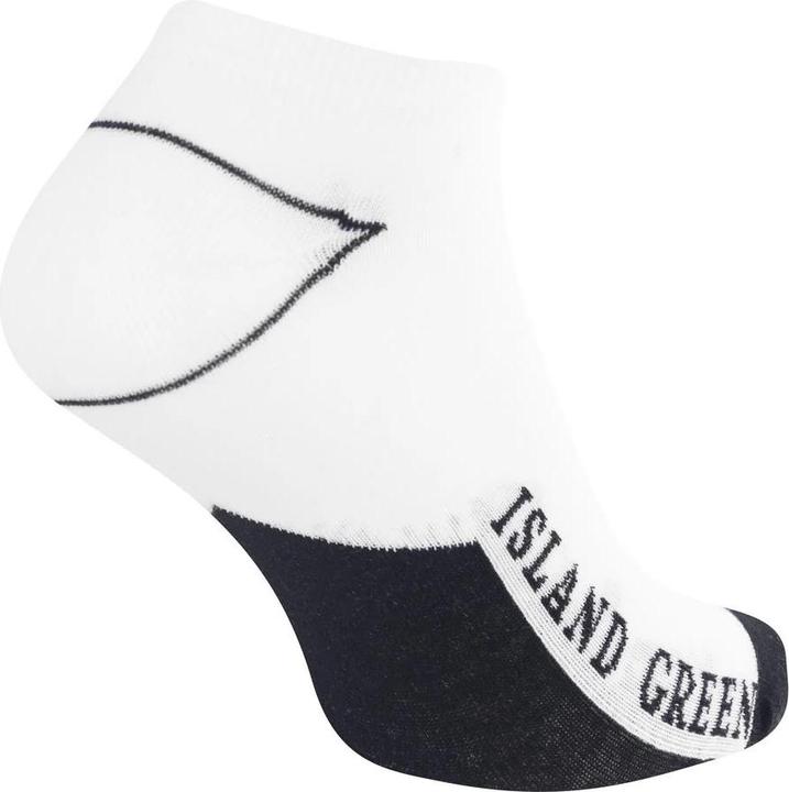 Actual product image Island Green Mens Logo Trainer Socks (Pack of 3) (pack of 3, 39.5 - 45.5)