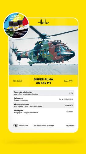 Actual product image Heller STARTER KIT Super Puma AS 332 M0