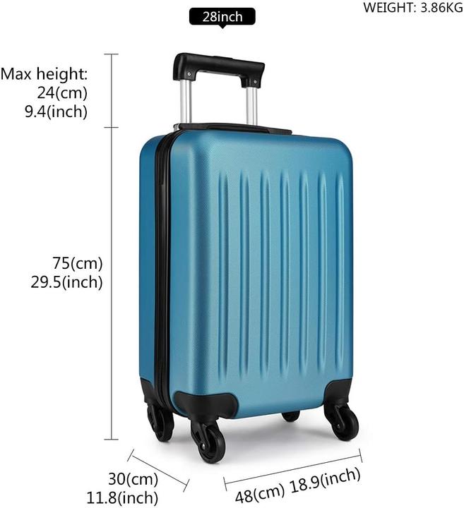 Immagine prodotto Kono Hartschalenkoffer mit 4 Rollen (85 l, M (50 - 90l))