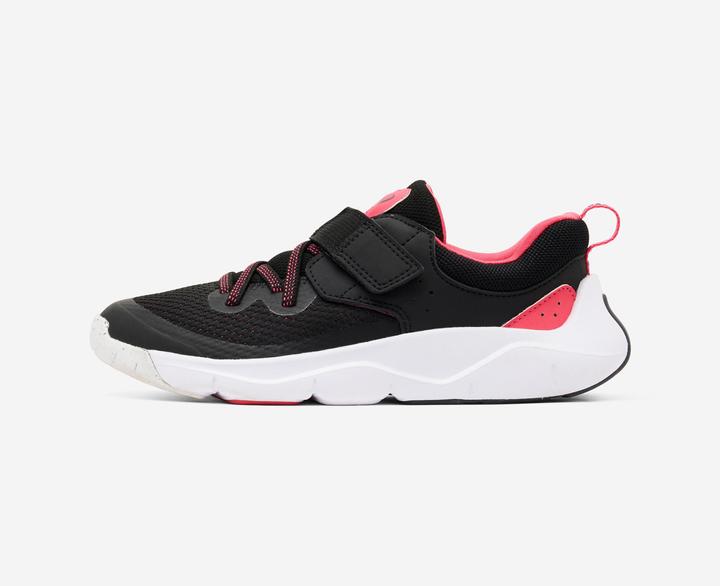 Immagine prodotto Decathlon Scarpe da ginnastica per bambini con lacci elastici e velcro - Playful Fast nero/rosa (31)
