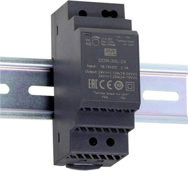MeanWell Hutschienen DC/DC Wandler (DIN Rail) 5 V/DC 6 A 30 W 1 x