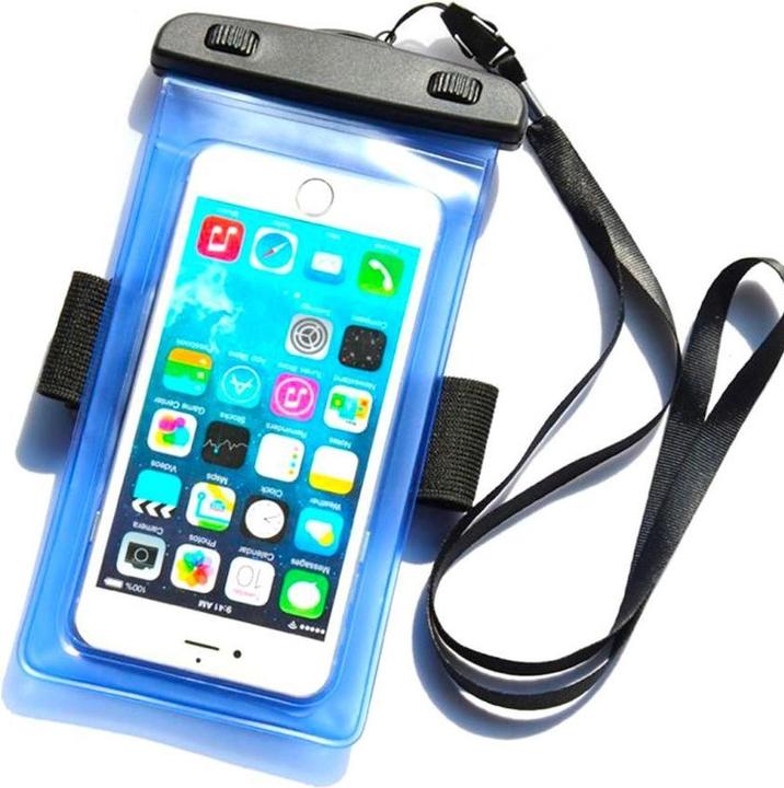 Actual product image Hurtel PVC waterproof armband phone case - blue