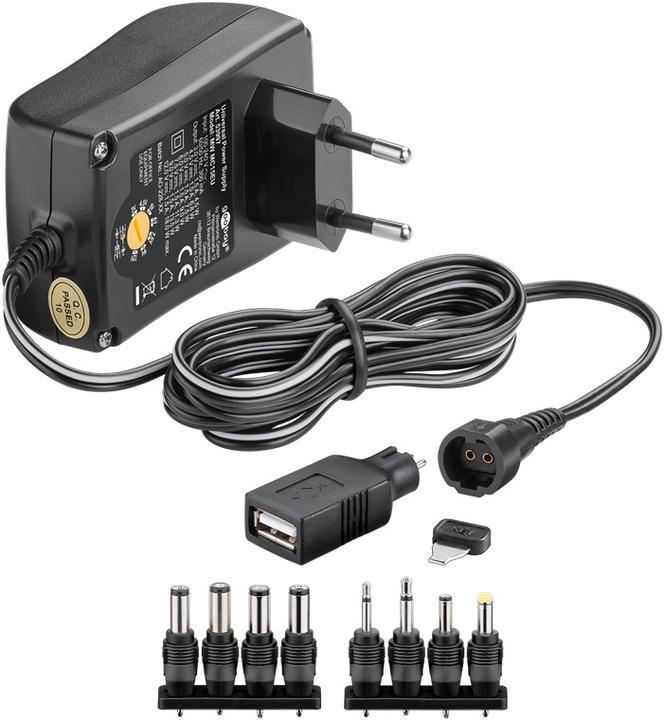 Image du produit Goobay Alimentation électrique universelle 3 V - 12 V 1,5A