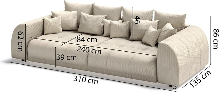 Actual product image Ropez Vanessa (Big sofa)