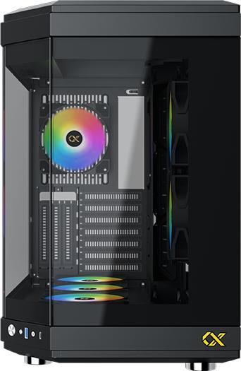 Produktbild Xigmatek Boitier Moyen Tour E-ATX Cubi RGB avec panneaux vitrés (Noir) (ATX, mATX, Mini-ITX)