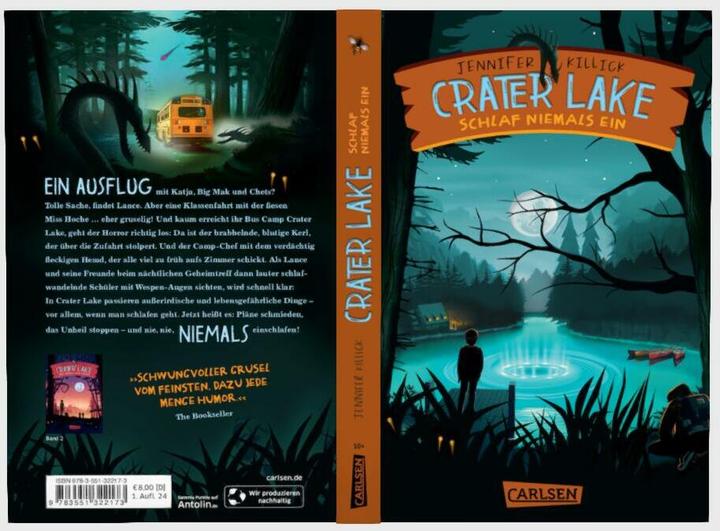 Produktbild Crater Lake: Schlaf NIEMALS ein (Crater Lake 1) (Deutsch, Jennifer Killick, 2024)