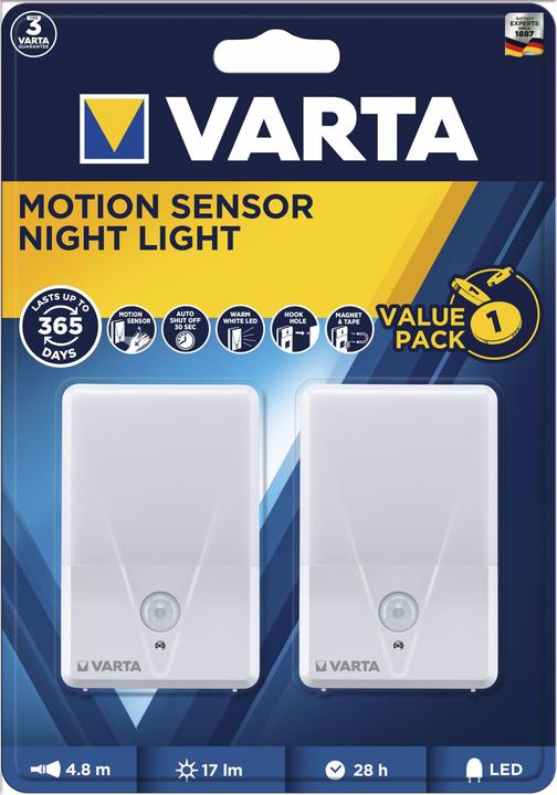 Image du produit Varta Lampe de nuit à détecteur de mouvement (Twin Pack) sans pile 16624101402