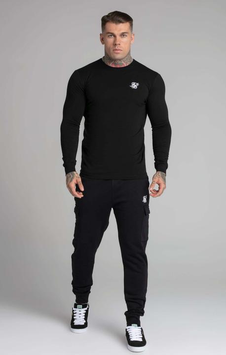 Actual product image Siksilk Sweatshirts Black Essential Sweatshirt (L)