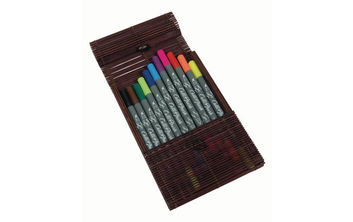 Actual product image Online Calli Brush Pen (Multicoloured, 11 x)