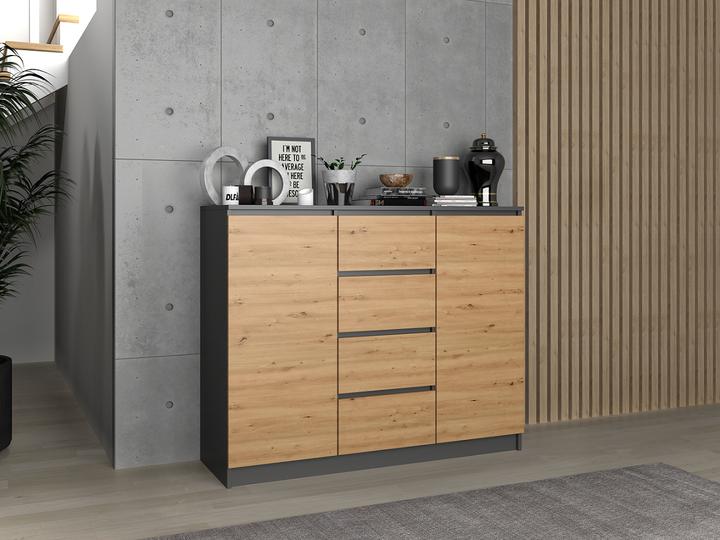 Actual product image Topeshop 2D4S chest of drawers (120 x 40 x 97 cm)
