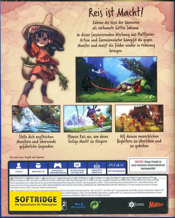 Immagine prodotto Marvelous Sakuna: di riso e rovine (PS4, DE)