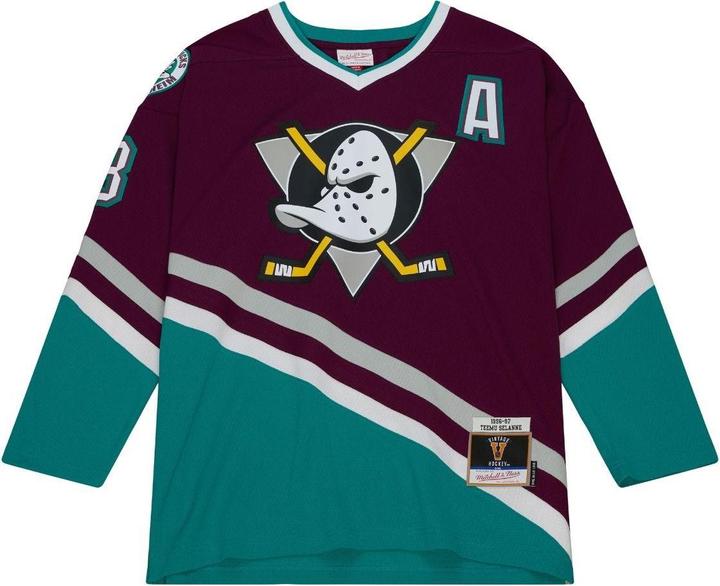 Mitchell & Ness M&N Blue Line Teemu Selanne Anaheim Ducks 1996 Jersey - M (M)