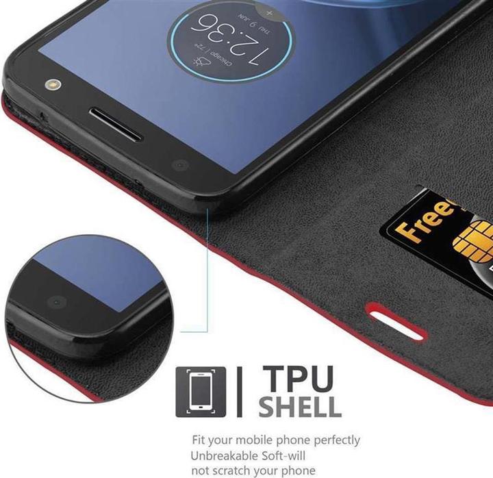 Actual product image Cadorabo Book Invisible Magnet Cover (Motorola Moto Z Force)