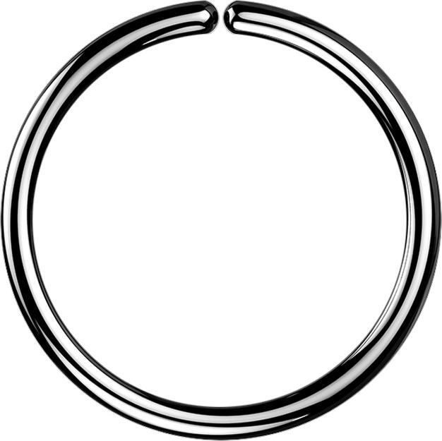Actual product image Star Piercing Micro Piercing Ring black (without brass, Titanium G23)