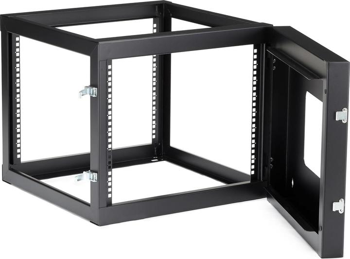 Image du produit StarTech Rack serveur ouvert 8 U 19 pouces avec charnière - profondeur 55cm (8 HE, Rack 19 pouces)