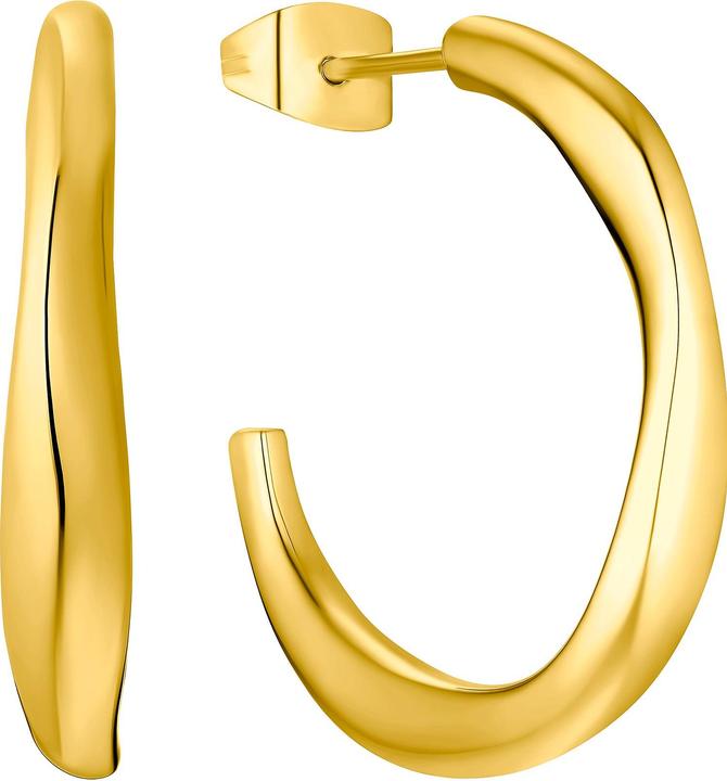 S.Oliver Ohrringe für Damen, Edelstahl IP Gold (Edelstahl)