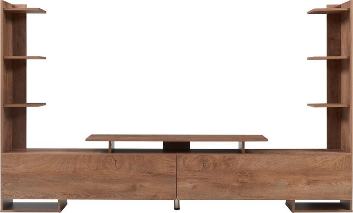 Actual product image En.Casa Fernsehschrank Rauki 233x31x141 cm Walnussoptik