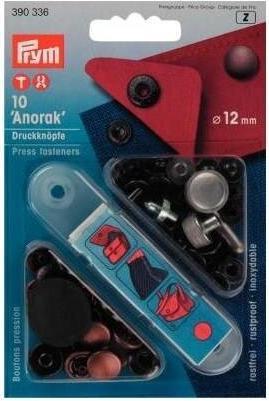 Produktbild Prym Druckknopf Anorak, altkupfer 12 mm, Karte 10 Stk.