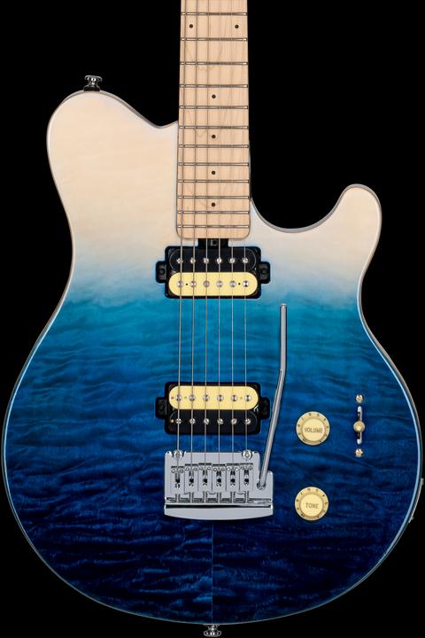 Immagine prodotto Chitarra elettrica, S.U.B., Axis AX3 Top impiallacciato in acero trapuntato, Spectru (Chitarra elettrica, Acero, mogano, Cromo pressofuso)