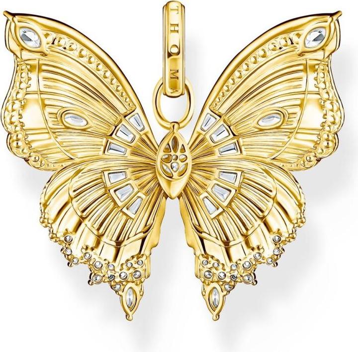 Produktbild Thomas Sabo PE984-414-14 Anhänger butterfly mit Steinen vergoldet Damen (Sterling Silber 925)
