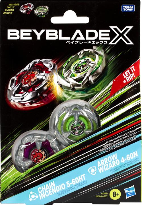 Image du produit Hasbro X Chain Incendio 5-60HT & Arrow Wizard 4-60N (Multilingue)