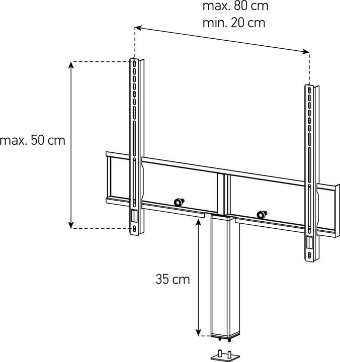 Actual product image Sonorous ST-ADP-HBLK-5080 TV mount for Starline & Studio-Line