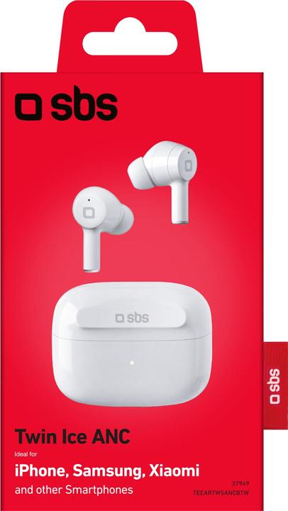 Immagine prodotto SBS Twin Ice - Auricolari TWS con cancellazione attiva del rumore (ANC, 50 h, Senza fili)