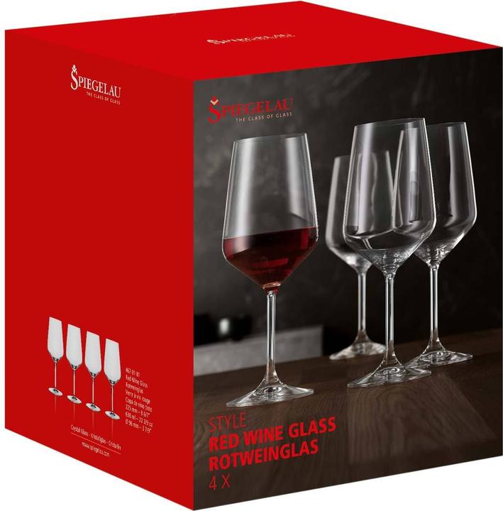 Produktbild Spiegelau Style Rotweinglas 4-er Set (63 cl, 4 Gläser, Weingläser Set)