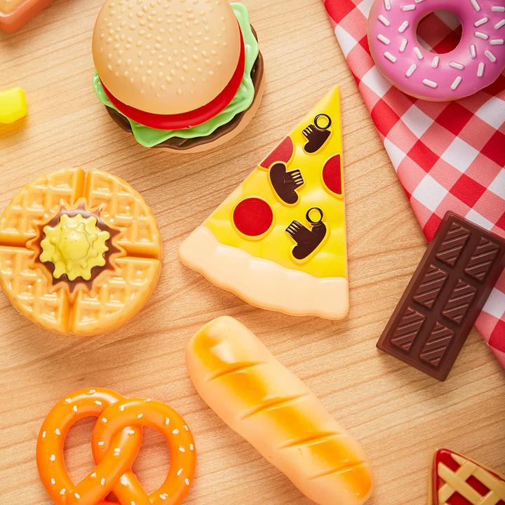 Image du produit Activity Board 50 pièces enfants en plastique Jouer jouets alimentaires, faux aliments, cuisine playset