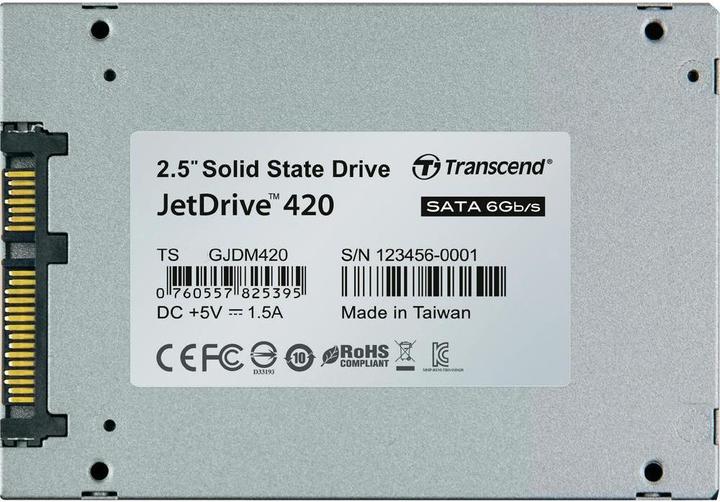Produktbild Transcend SSD JetDrive 420 480GB, MLC (480 GB, 2.5")