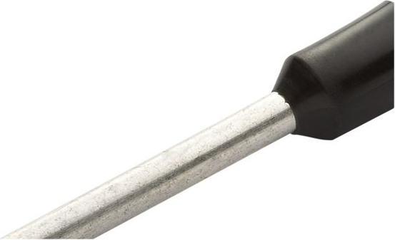 Actual product image RND Electronics Wire end ferrule 6mm² Black 20mm pack of 100 pieces
