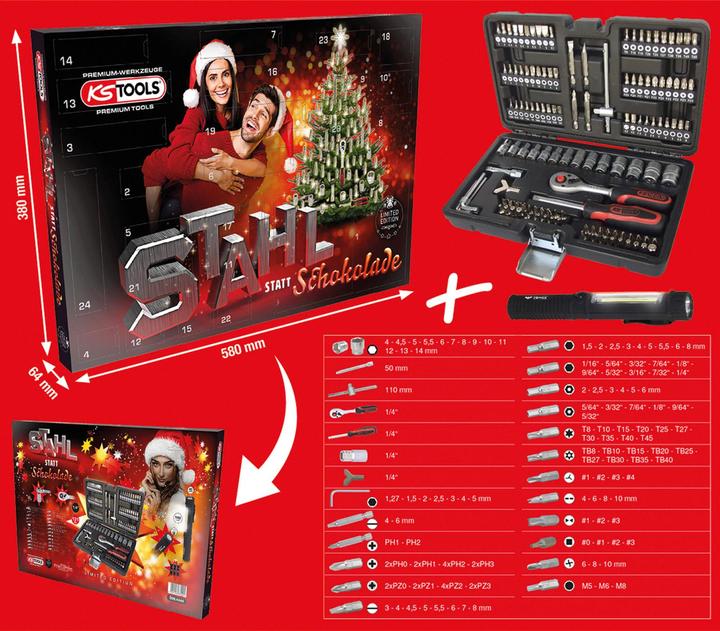 Actual product image KS Tools Socket spanner set, imperial 1/4