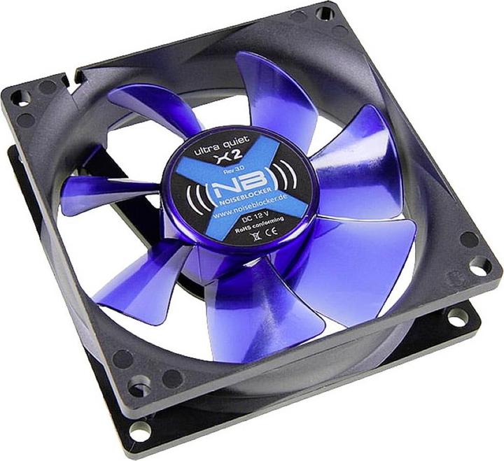 Actual product image Noiseblocker NB-BlackSilentFAn X-2 (80 mm, 2 x)