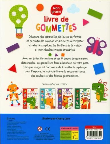 Image du produit Mon grand livre de gommettes : plus de 400 gommettes (Français, Lane Charly, 2023)