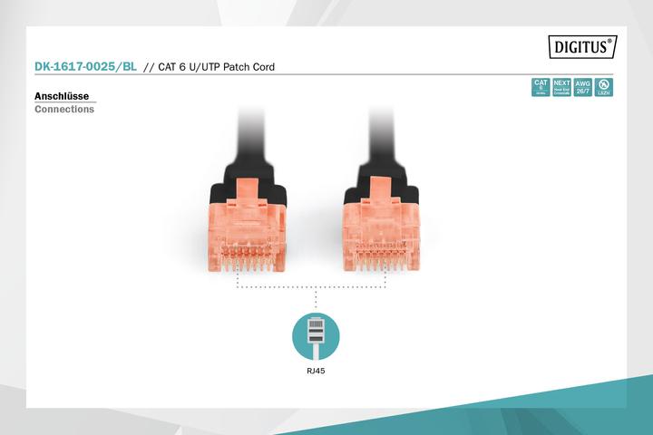 Immagine prodotto Digitus Cavo di rete (U/UTP, CAT6, 0.25 m)