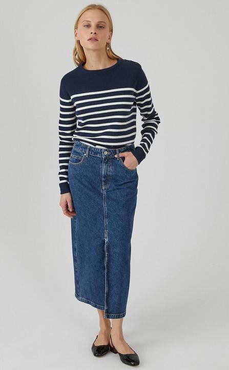 Produktbild La Redoute Collections Matrosenpullover aus Bio-Baumwolle (XL)
