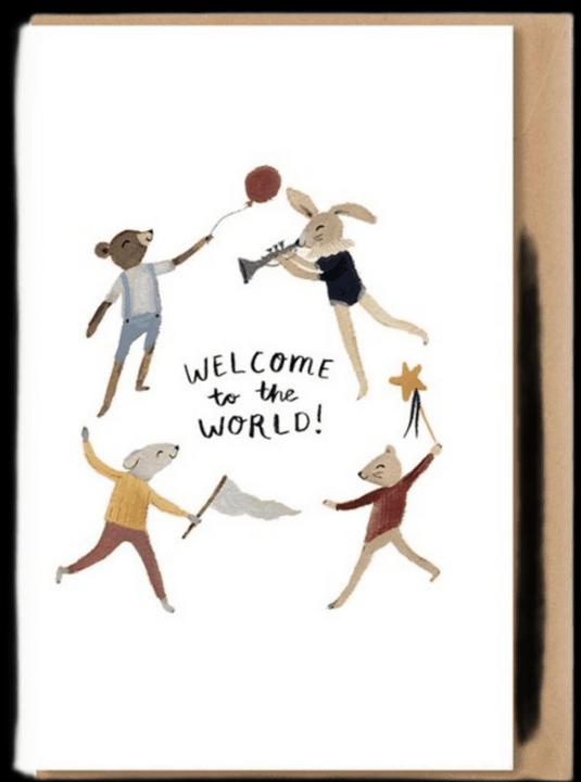 Actual product image Main Sauvage Folded A5 card - Welcome To The World (1 pcs.)