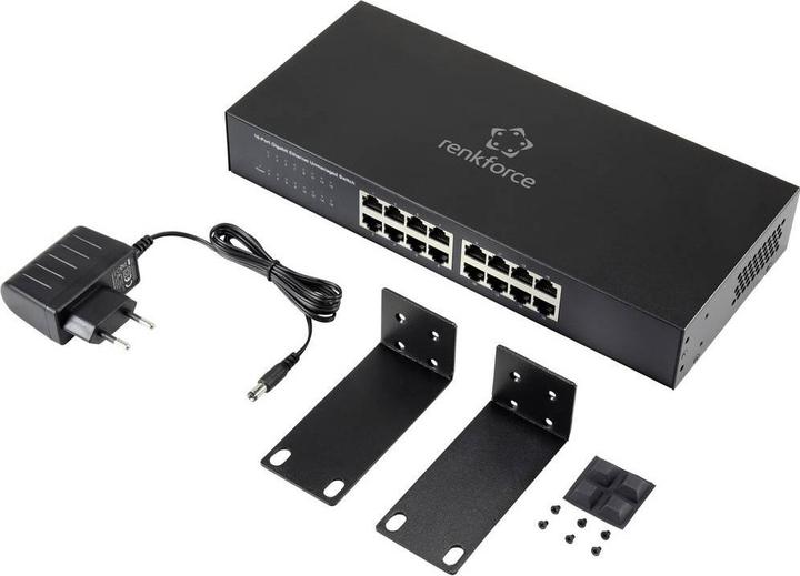 Actual product image Renkforce 16Port Gigabit Switch (16 Ports)