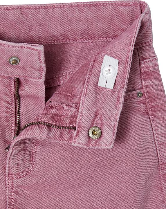 Actual product image Vertbaudet Wide girls' fabric trousers, adjustable waistband (86)