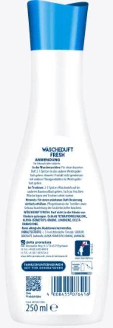 Actual product image Dr. Beckmann Dr.Beckmann laundry fragrance "Fresh", 250ml (Liquid detergent)
