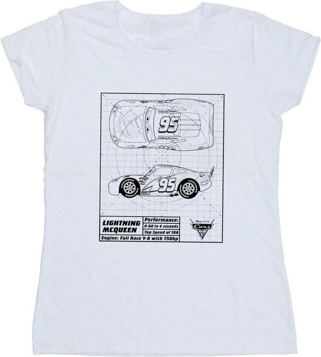 Disney Cars Lightning McQueen Blueprint TShirt (L)