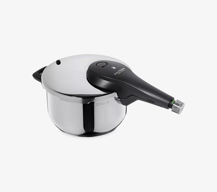 Produktbild WMF Schnellkochtopf 4,5l Dampfkochtopf Perfect Premium Induktion Edelstahl 18/10 (22 cm, Dampfkochtopf, Edelstahl)